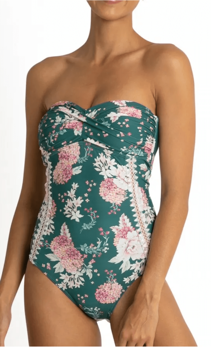 Sunseeker Notting Hill Twist Bandeau One Piece Swimsuit.