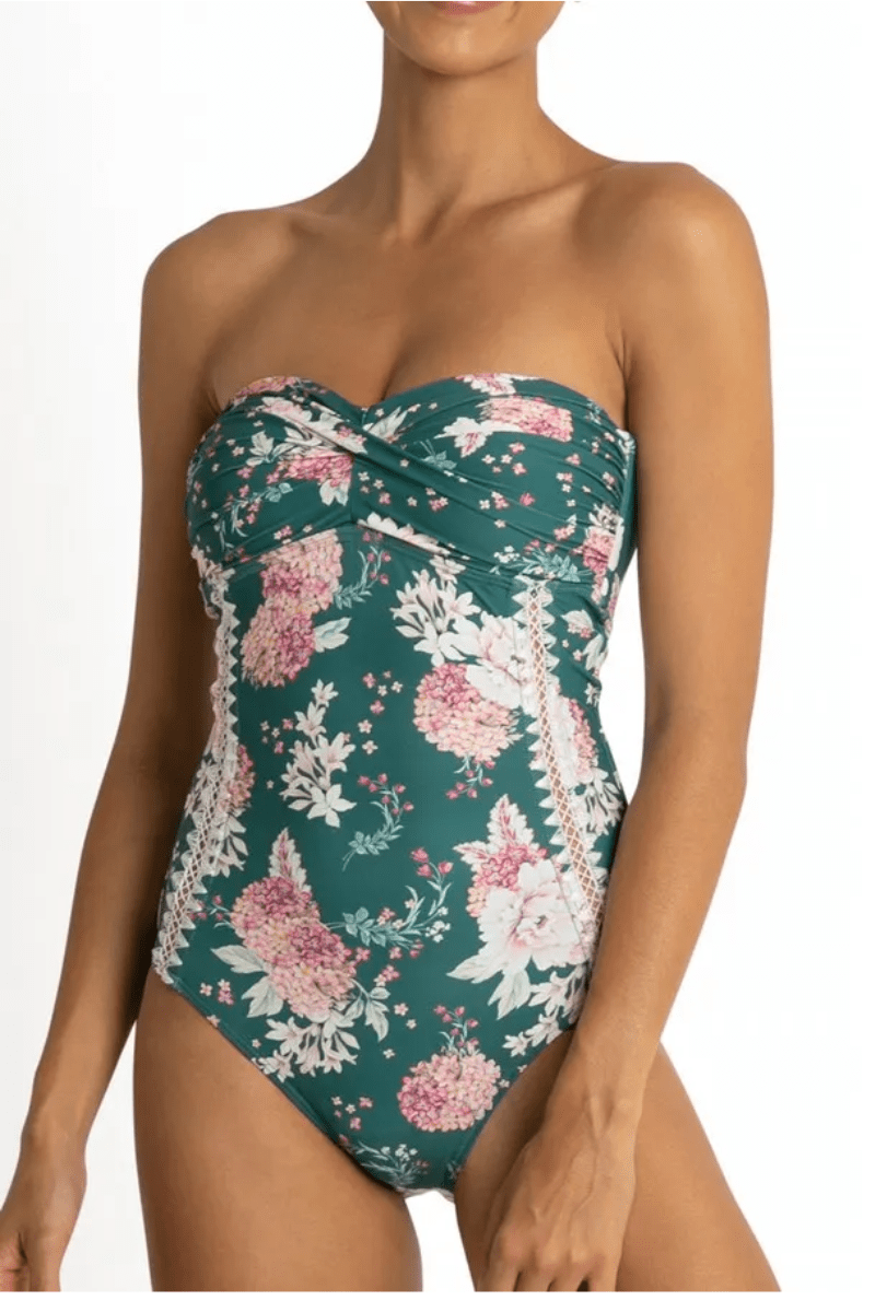 Sunseeker Notting Hill Twist Bandeau One Piece Swimsuit.