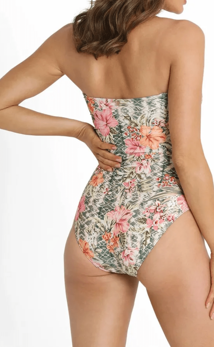 Sunseeker Mai Tai D/DD Soft Bandeau One Piece.