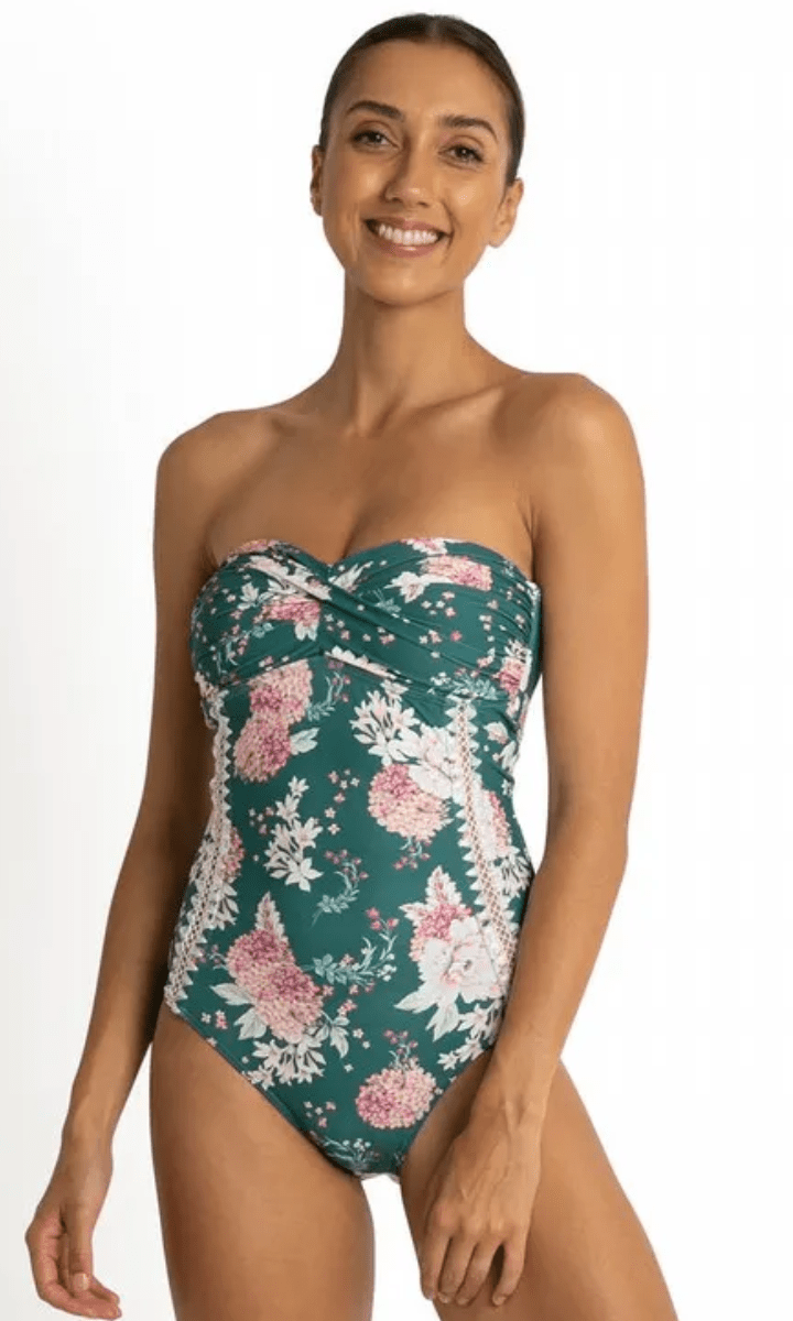 Sunseeker Notting Hill Twist Bandeau One Piece Swimsuit.