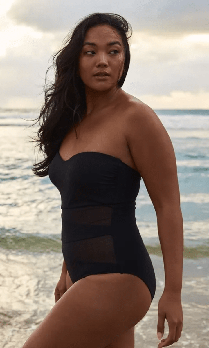 Sunseeker Reset D/DD Mesh Bandeau One Piece.