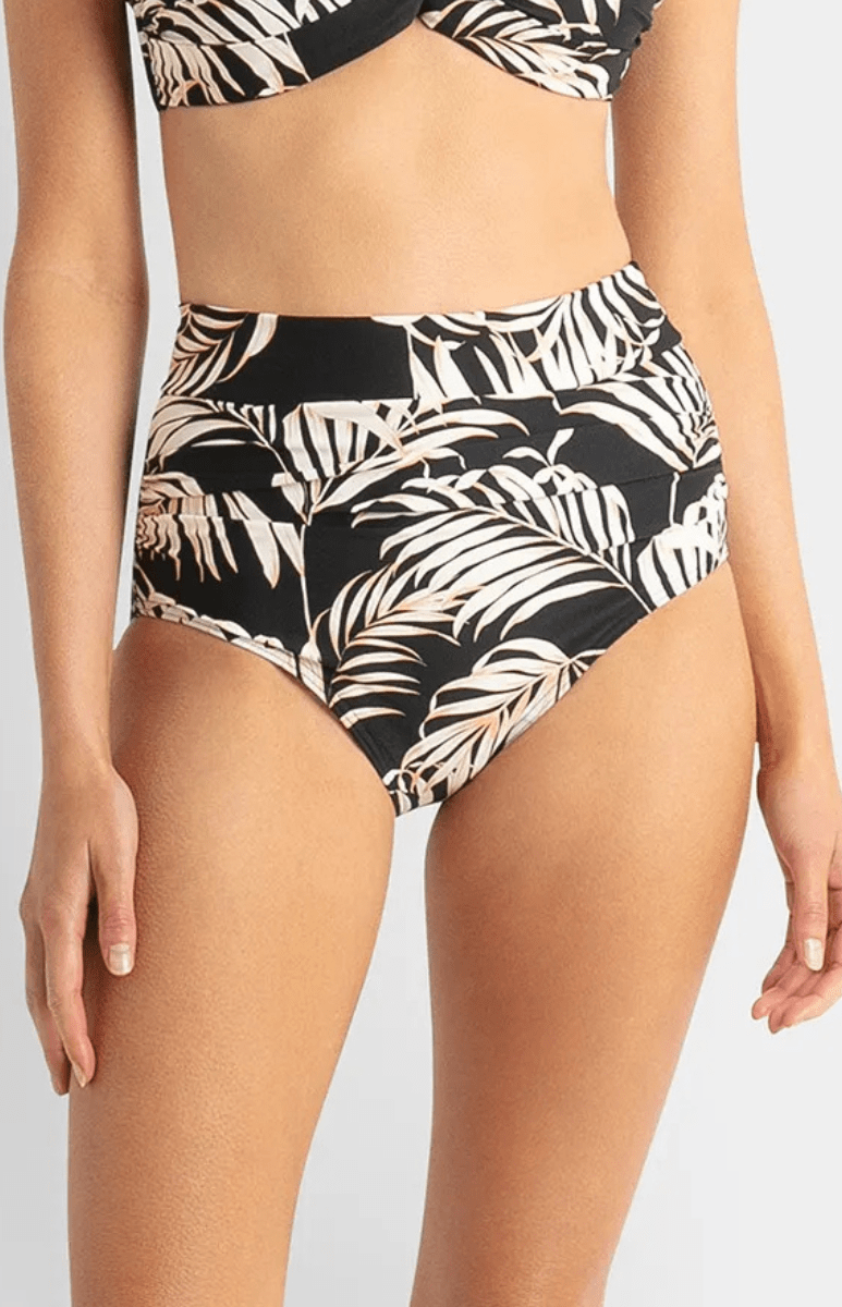 Sunseeker Mae Ruched Highwaist Pant - Black.