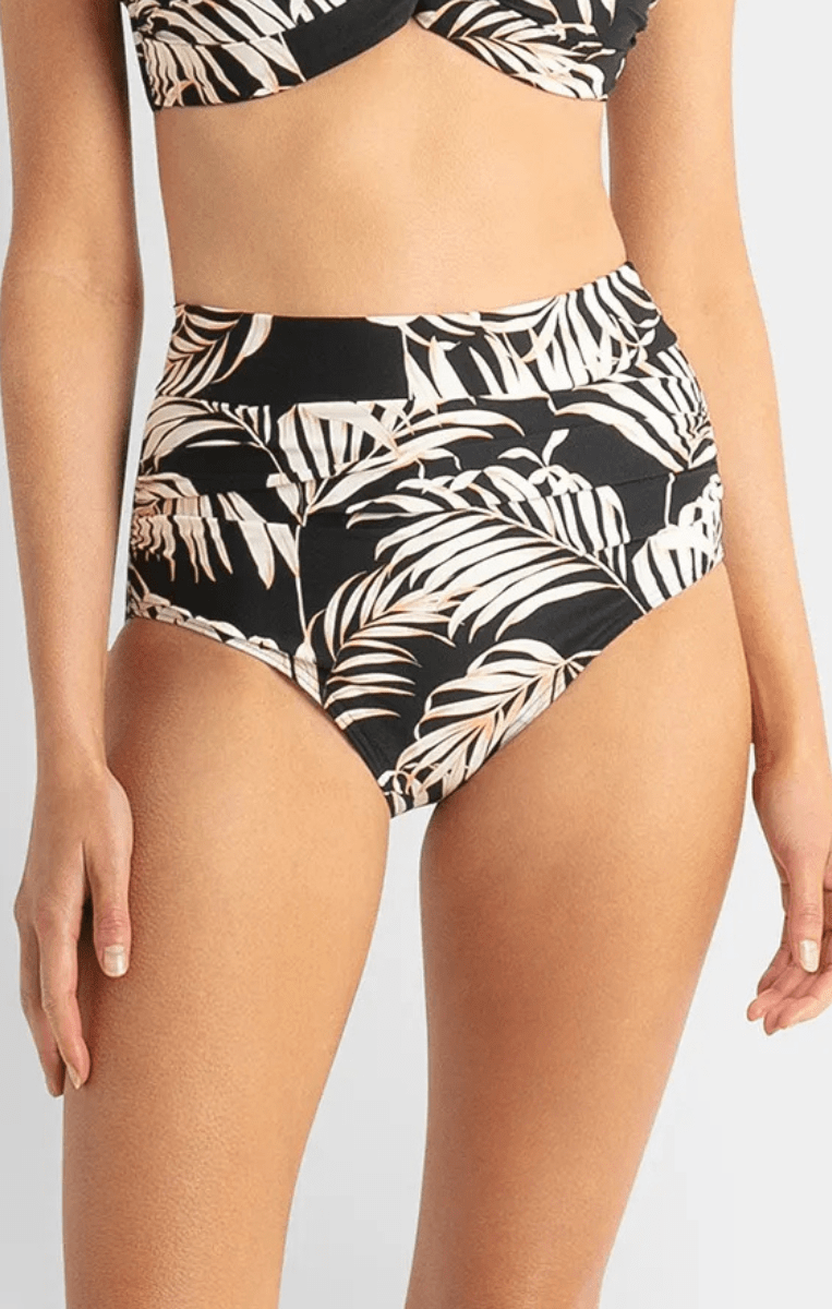 Sunseeker Mae Ruched Highwaist Pant - Black.