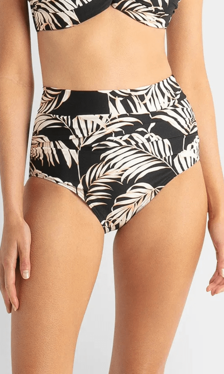Sunseeker Mae Ruched Highwaist Pant - Black.