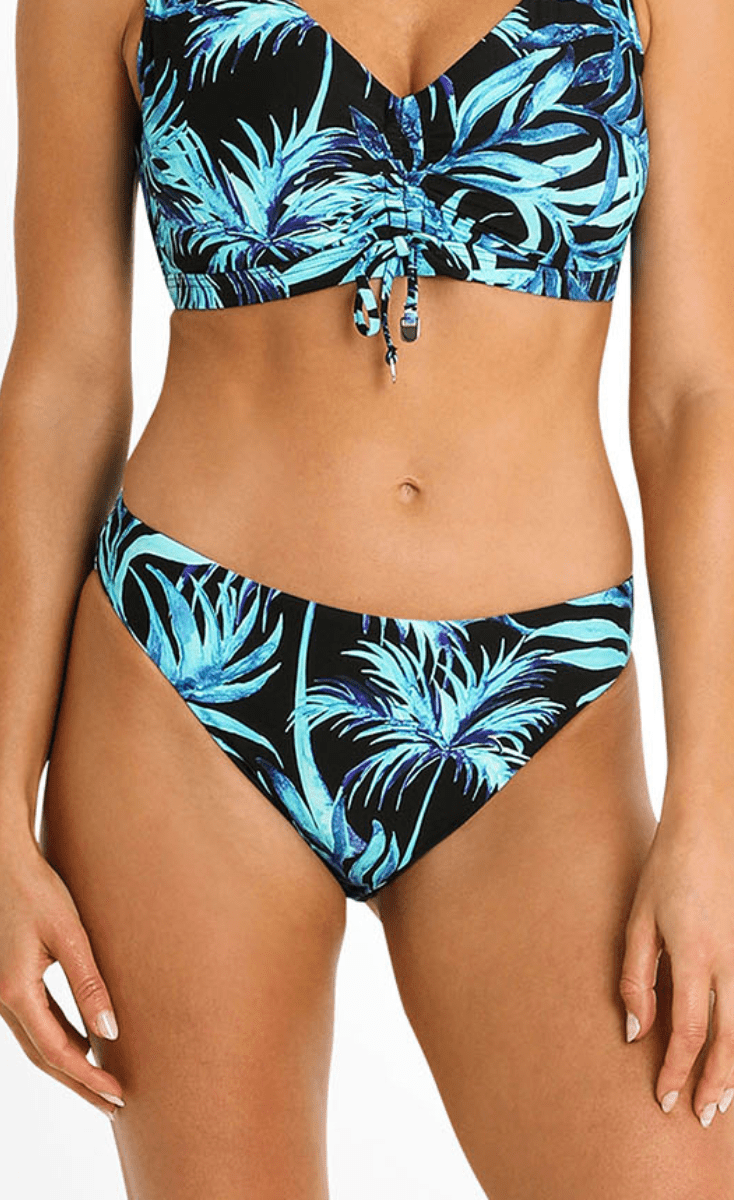 Sunseeker Pina Colada High Leg Pant Black.