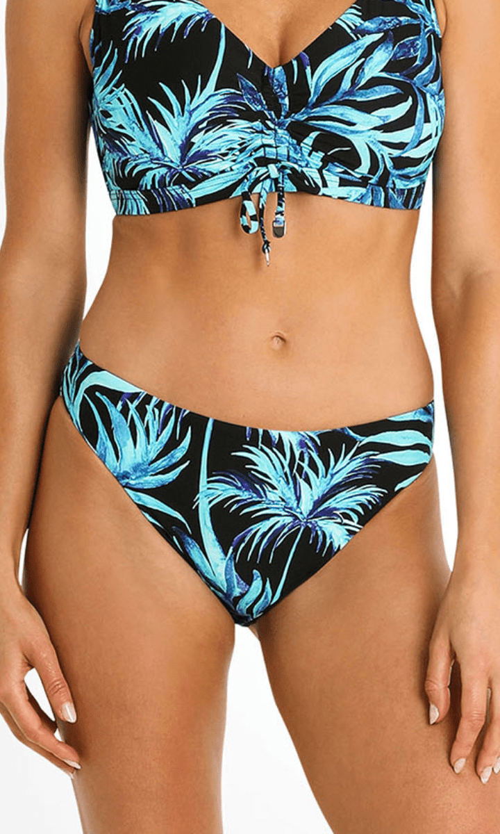 Sunseeker Pina Colada High Leg Pant Black.