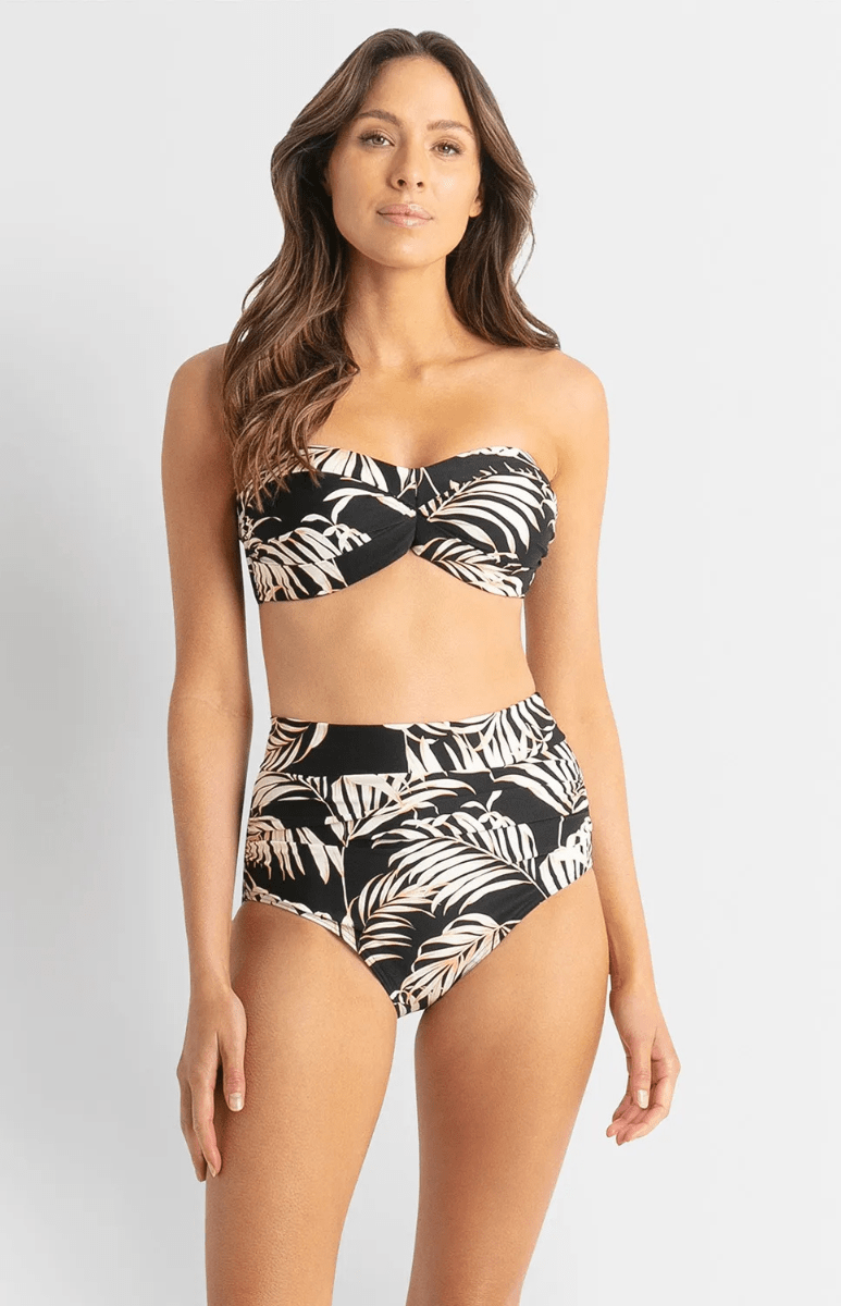 Sunseeker Mae Ruched Highwaist Pant - Black.