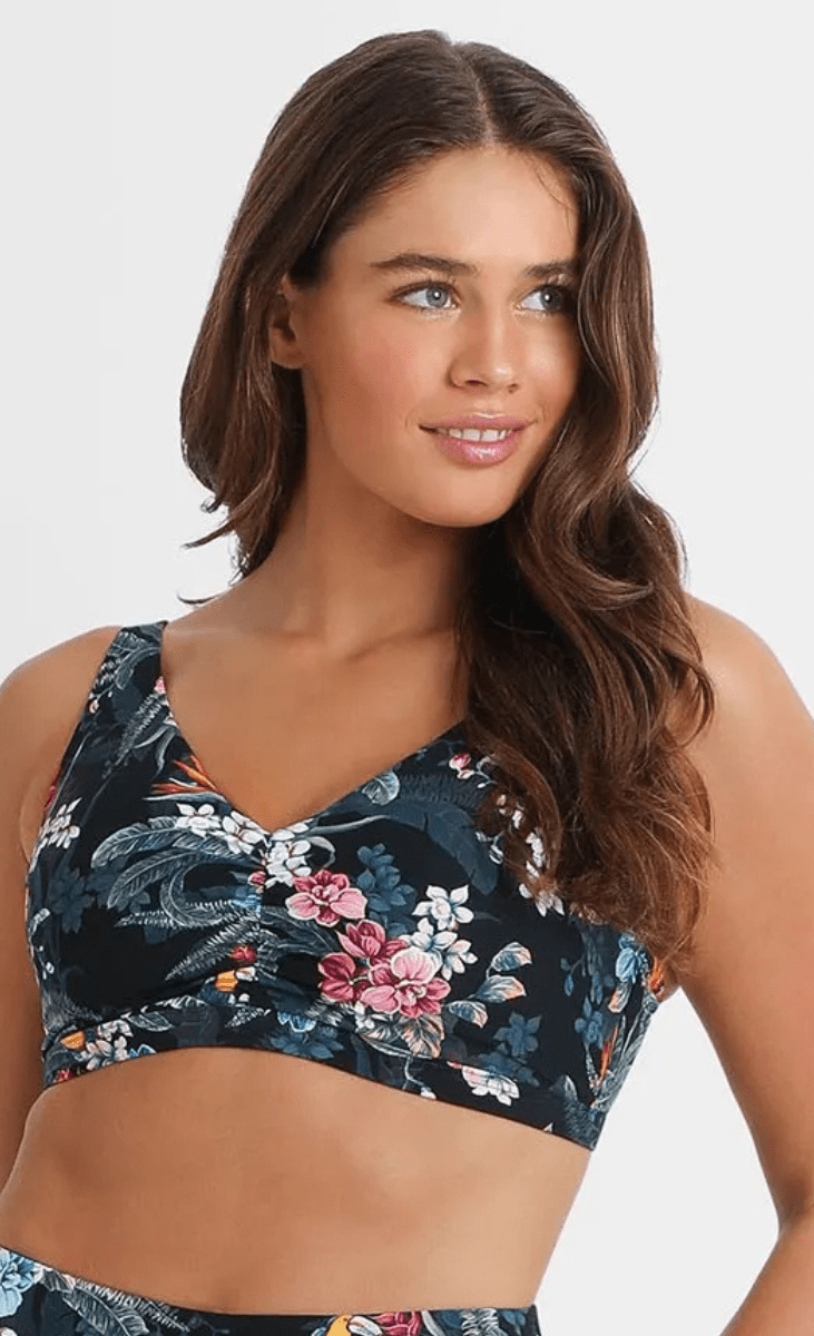 Sunseeker Cuba F/G Ruched Minimiser Bra - Black.
