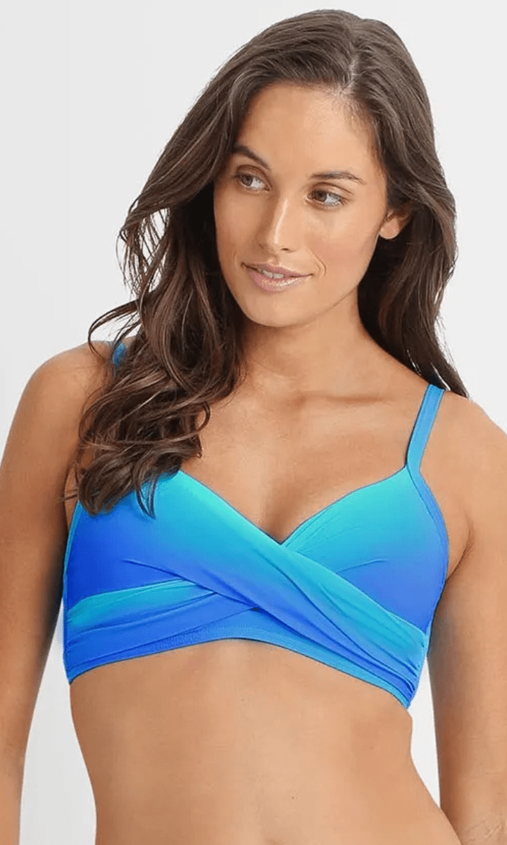 Sunseeker Majestic Twist Front Bralette - Blue.