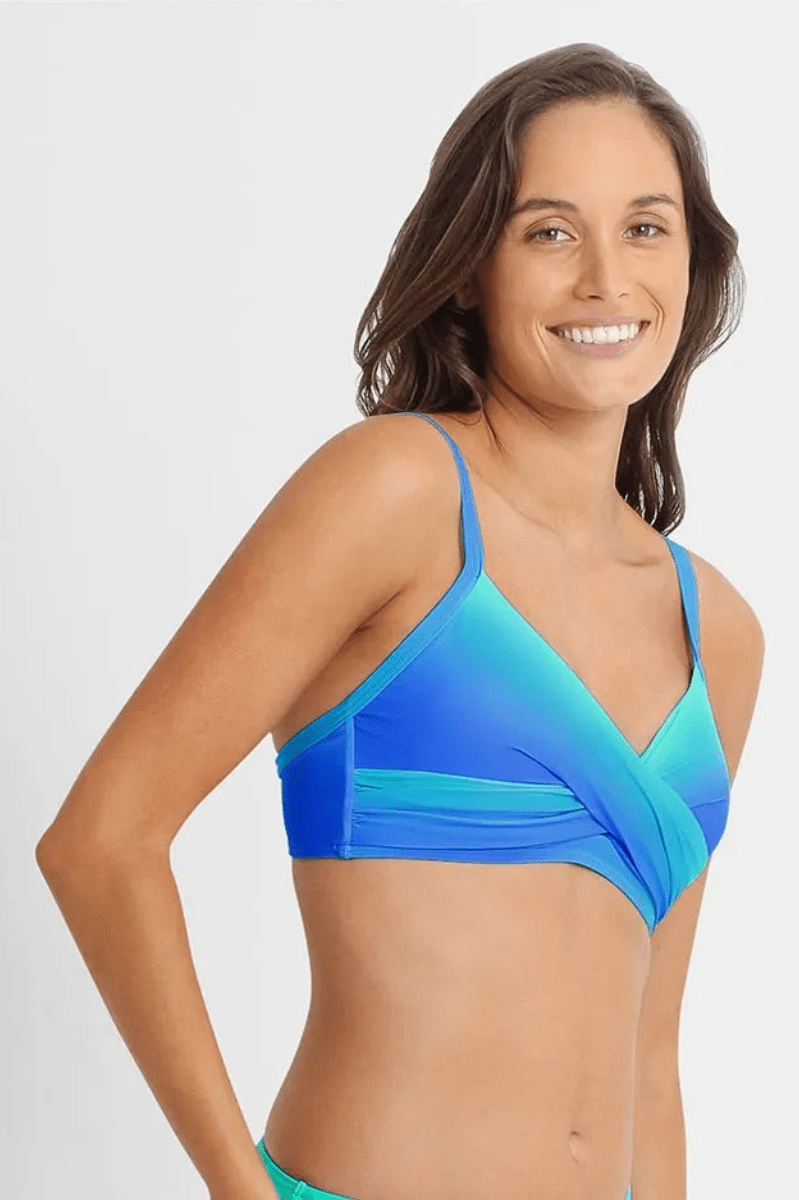 Sunseeker Majestic Twist Front Bralette - Blue.
