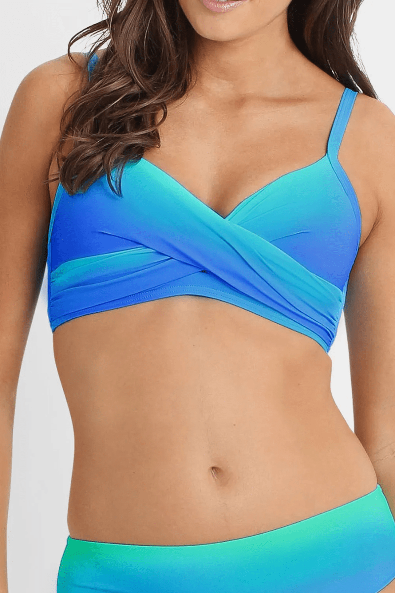 Sunseeker Majestic Twist Front Bralette - Blue.