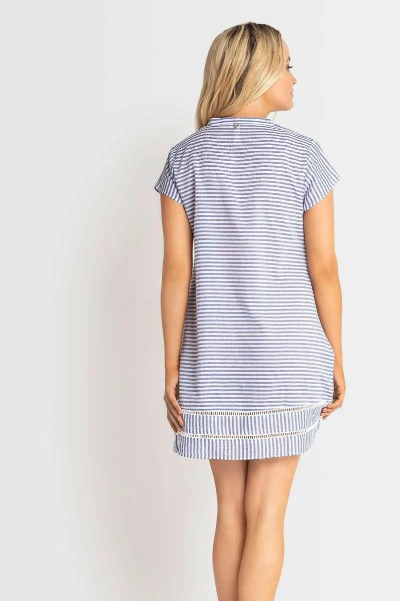 Sunseeker Summer Stripe Cap Sleeve Tunic Blue.