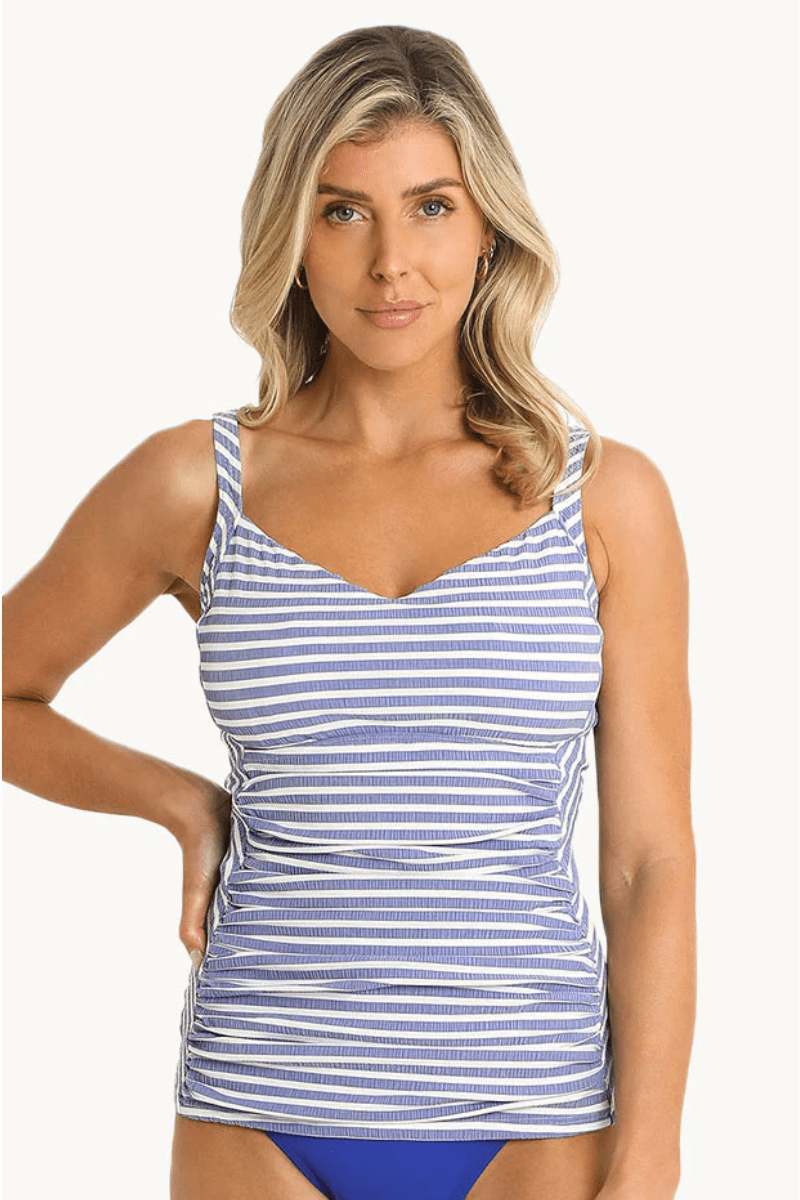 Sunseeker Deck Chair Minimiser DDE Tankini Singlet Royal.