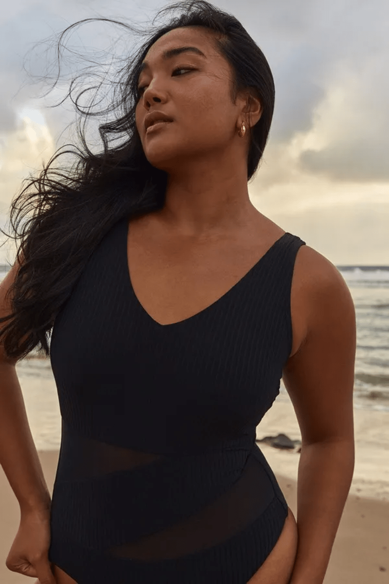 Sunseeker Reset DD/E V Neck One Piece Black.