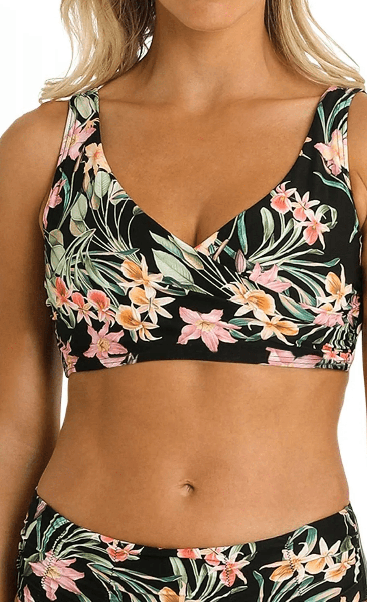 Sunseeker Camellia DD/E Twist Minimiser Bra Black.
