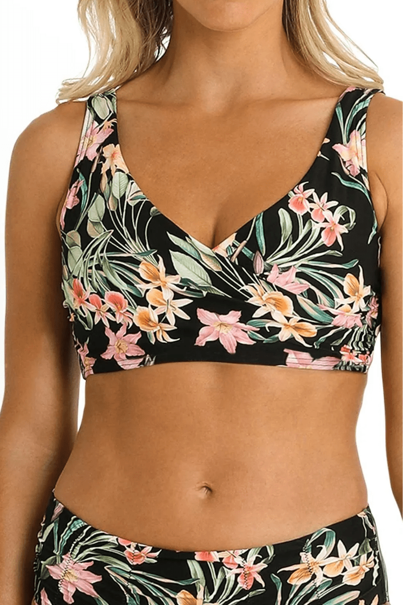 Sunseeker Camellia DD/E Twist Minimiser Bra Black.