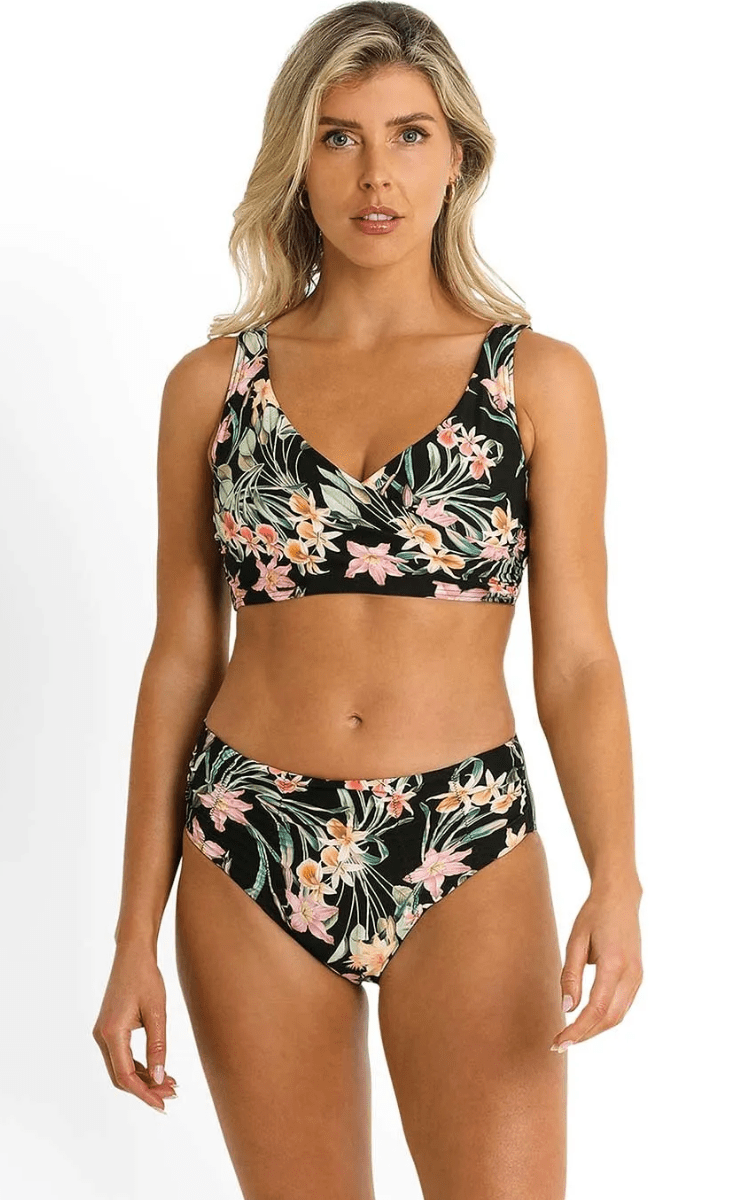 Sunseeker Camellia DD/E Twist Minimiser Bra Black.
