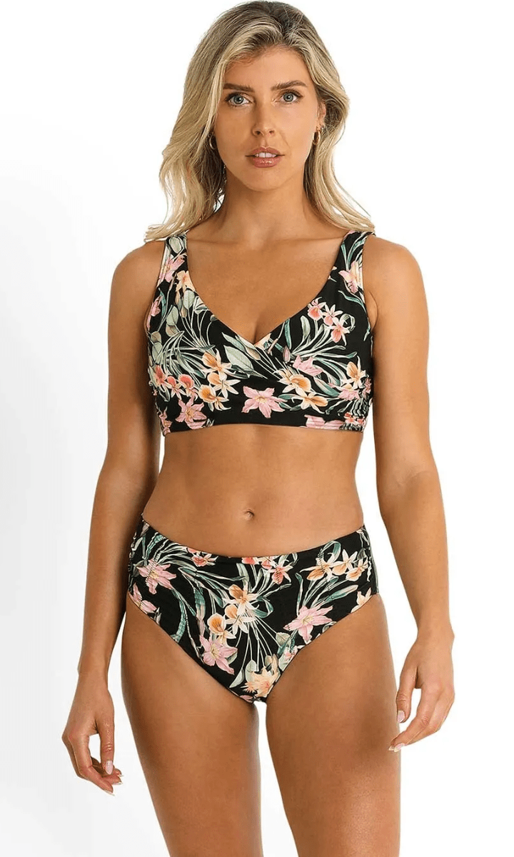 Sunseeker Camellia DD/E Twist Minimiser Bra Black.