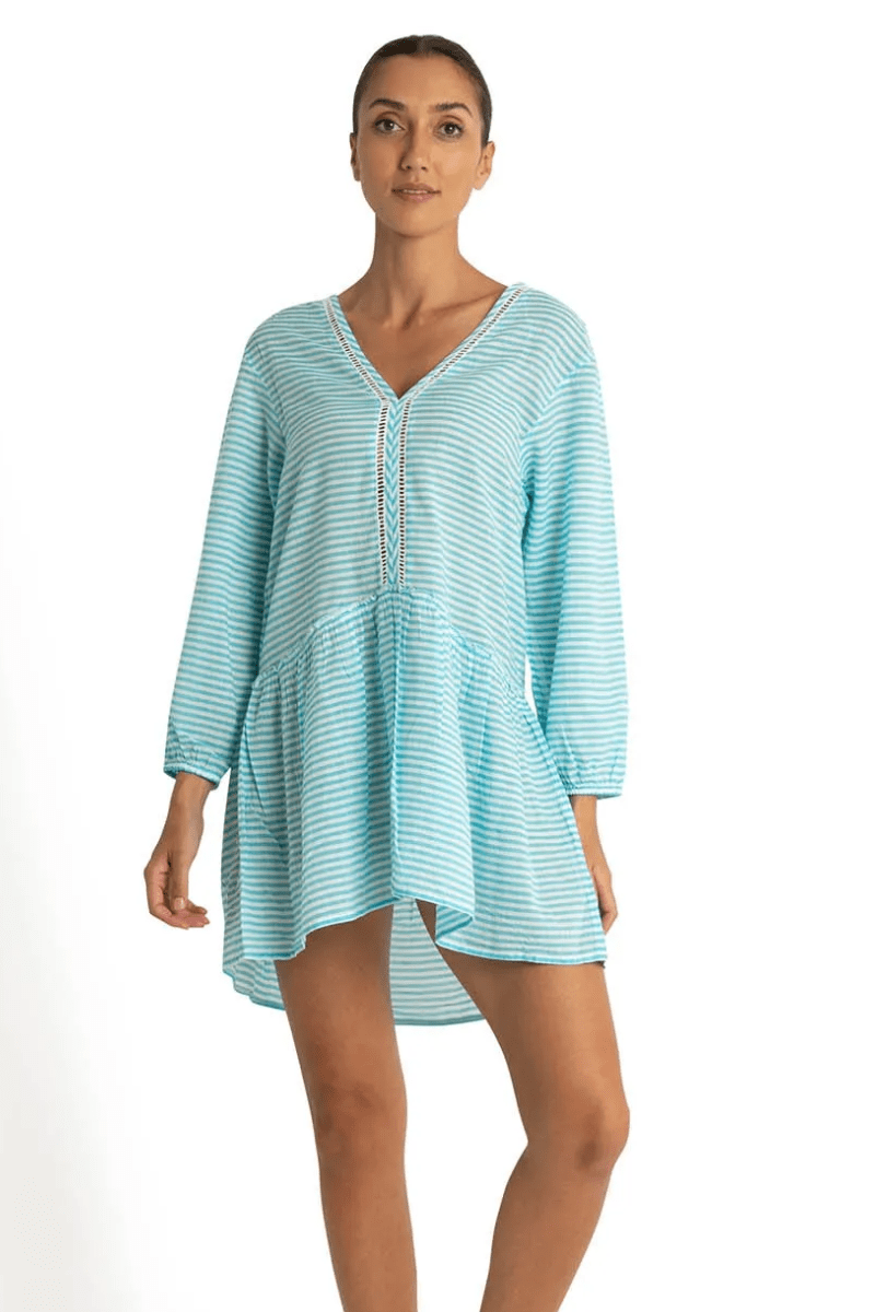 Sunseeker Summer Stripe Vacation Dress.