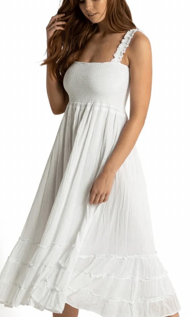 Sunseeker Resort Sunshine Maxi Bandeau Dress.