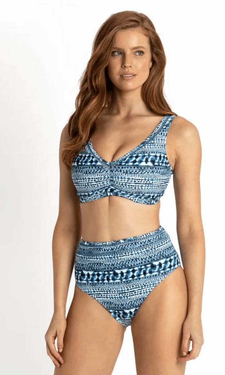 Sunseeker Byron Bay FG Ruched Bra Ink.