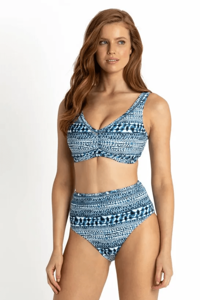 Sunseeker Byron Bay FG Ruched Bra Ink.