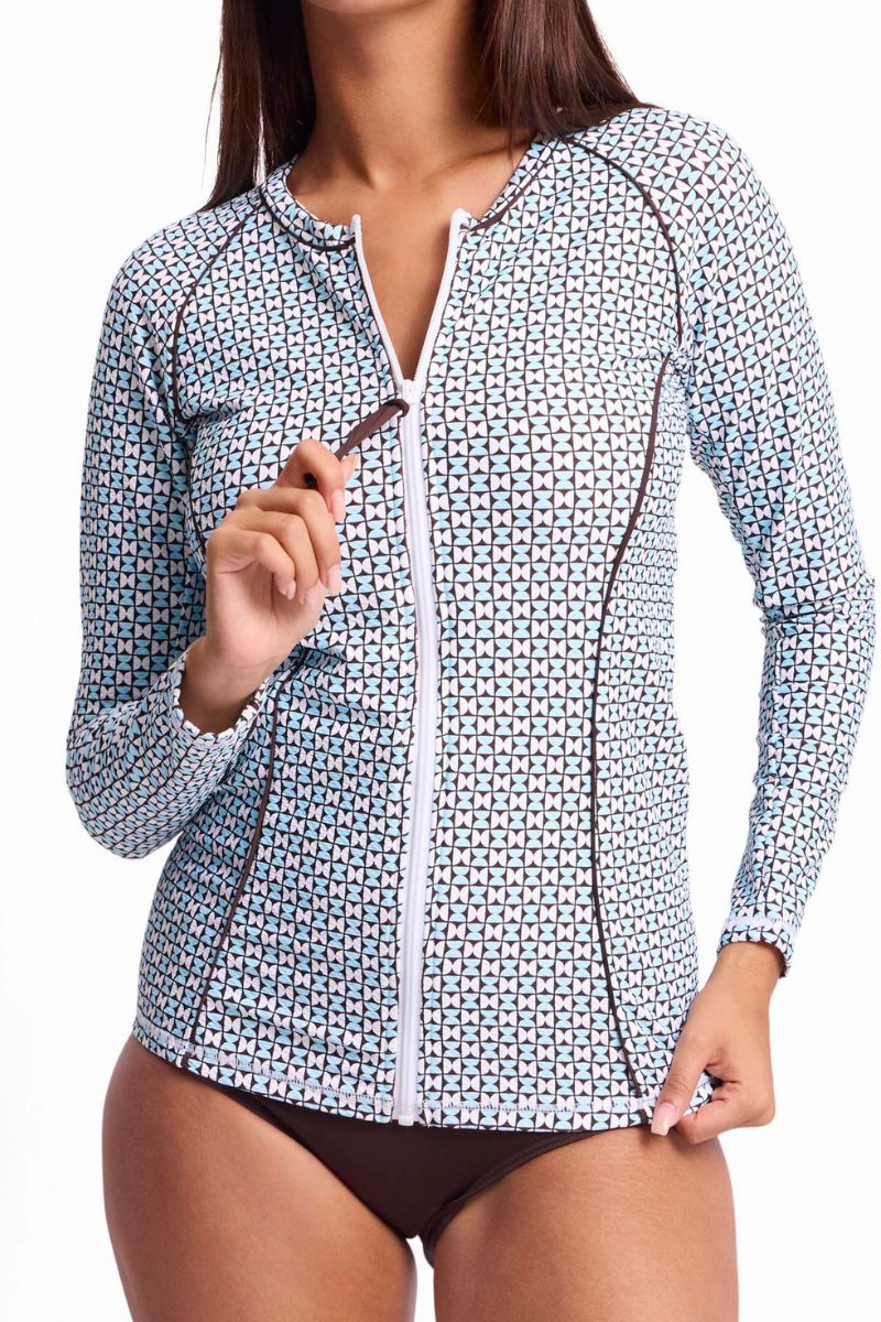 SS94001MAS-Geomath-Long-Sleeve-Mastectomy-Rashie-Blue