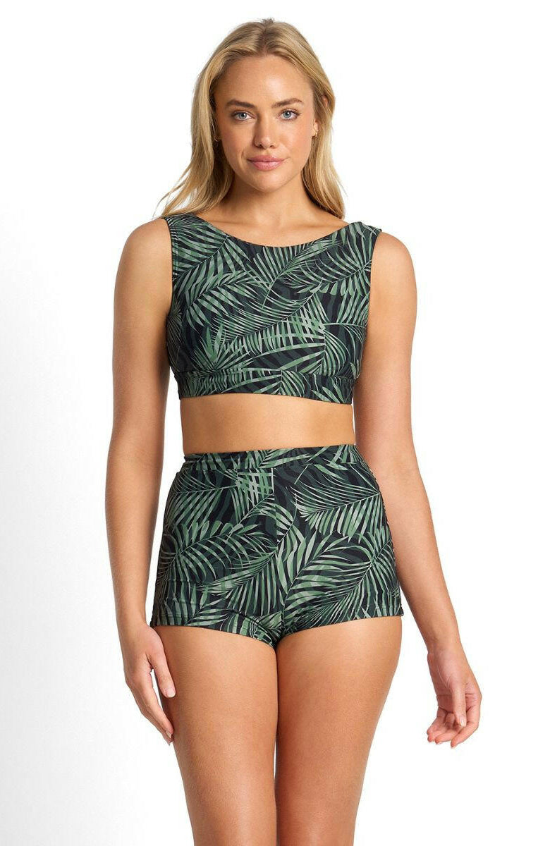 Sunseeker Lombok High Waisted Boyleg Pant - Black.