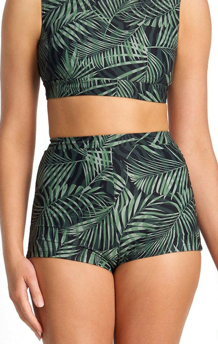 Sunseeker Lombok High Waisted Boyleg Pant - Black.