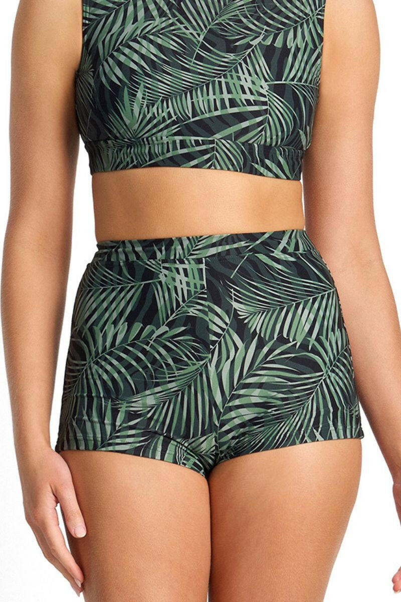 Sunseeker Lombok High Waisted Boyleg Pant - Black.