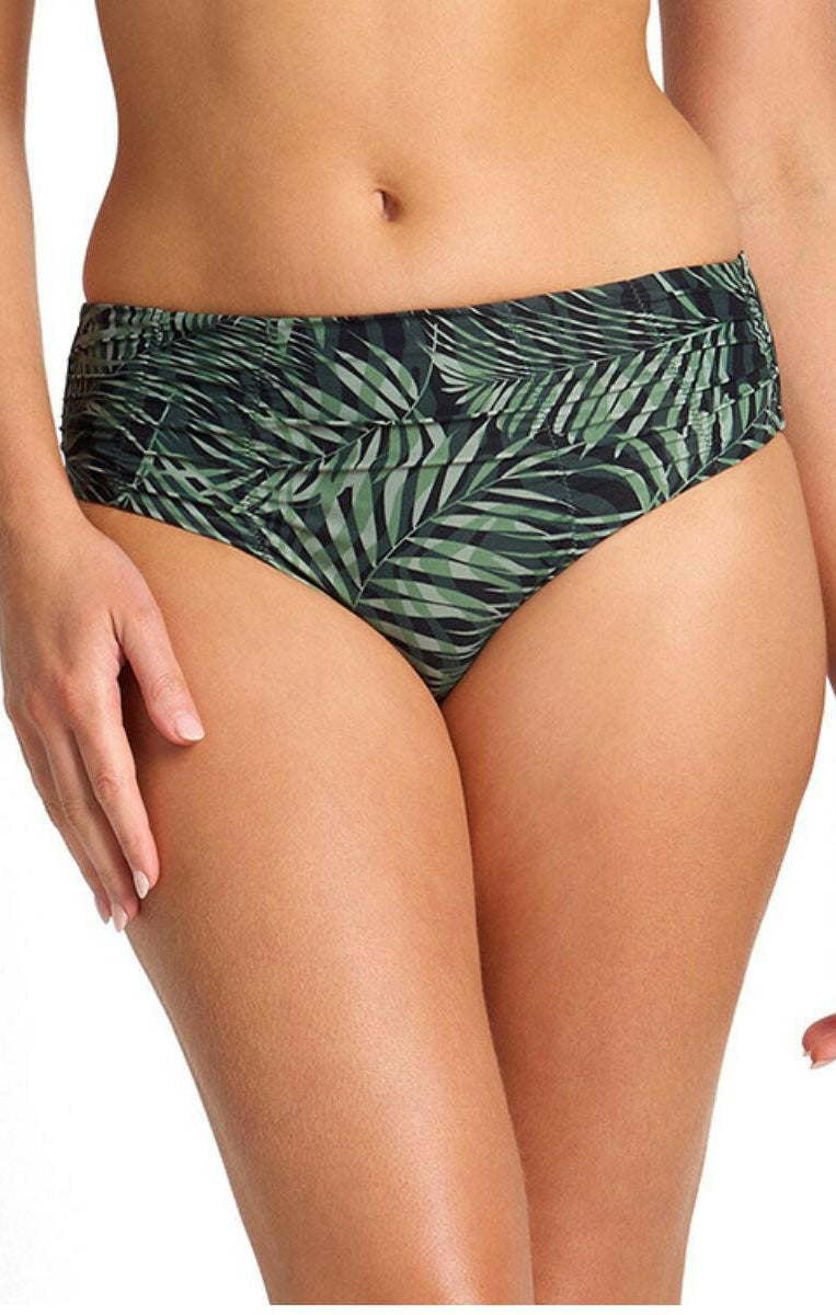 Sunseeker Lombok Ruched Mid Rise Pant - Black.