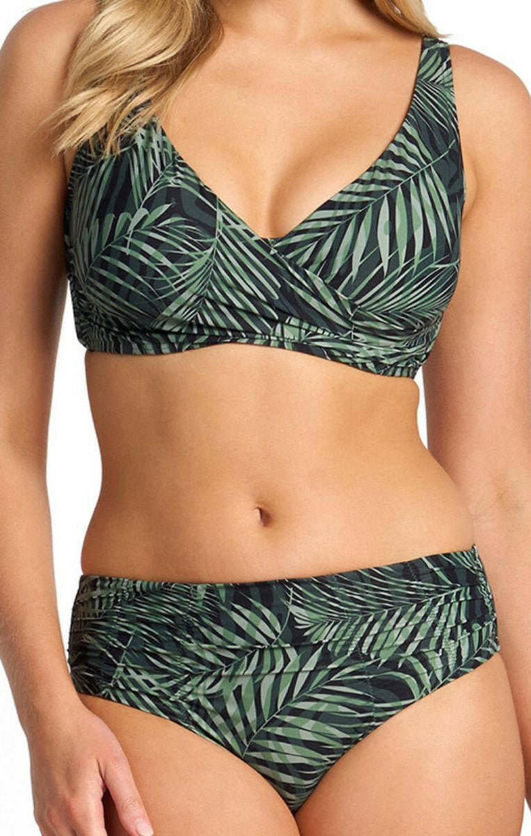 Sunseeker Lombok Ruched Mid Rise Pant - Black.