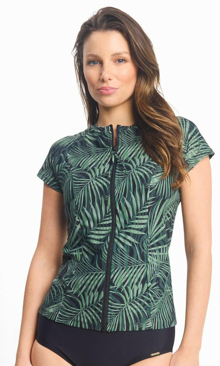 Sunseeker Lombok Short Sleeve Mast Rashie - Black.