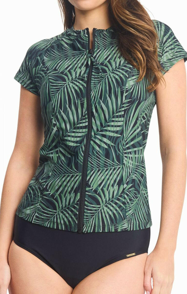 Sunseeker Lombok Short Sleeve Mast Rashie - Black.