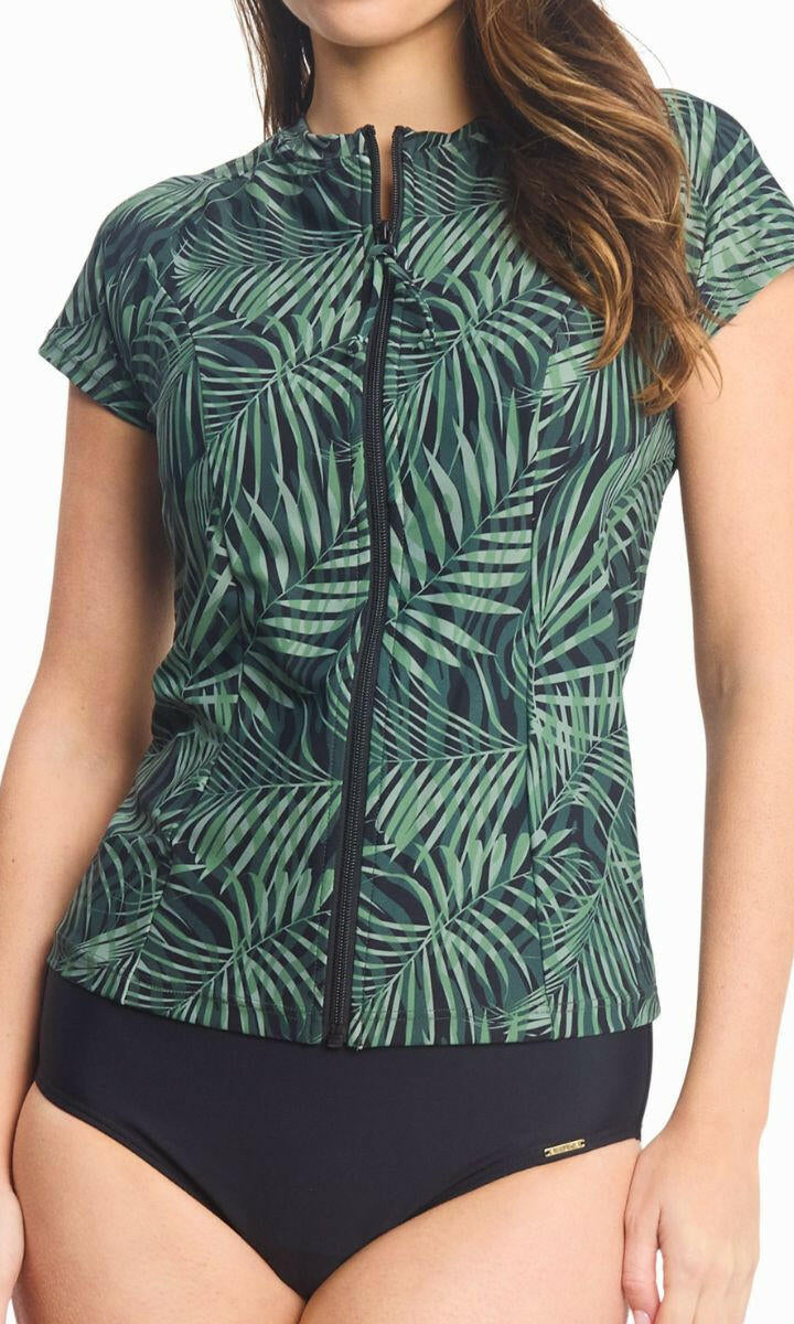 Sunseeker Lombok Short Sleeve Mast Rashie - Black.