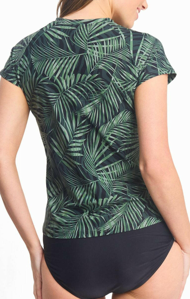 Sunseeker Lombok Short Sleeve Mast Rashie - Black.