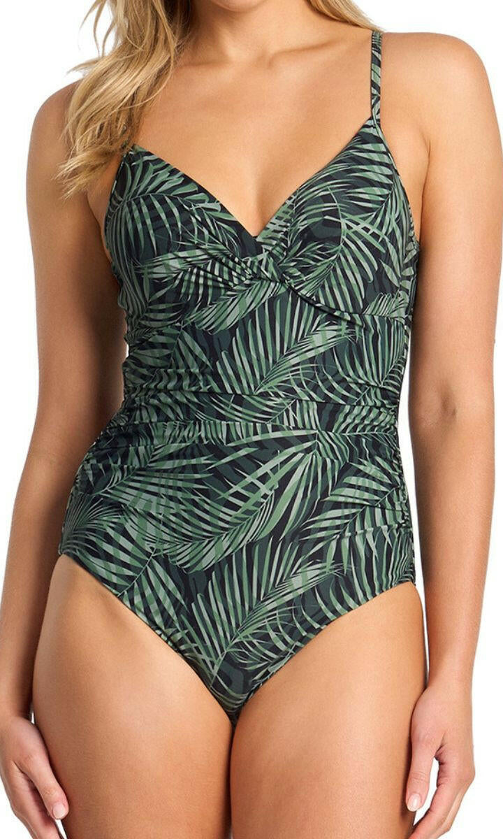 Sunseeker Lombok Soft Twist Ruched One Piece - Black.