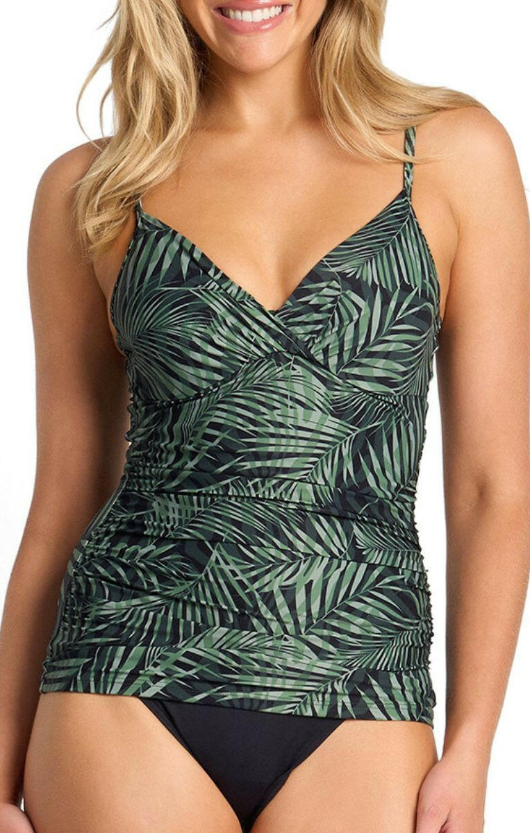 Sunseeker Lombok Soft Twist Ruched Singlet - Black.