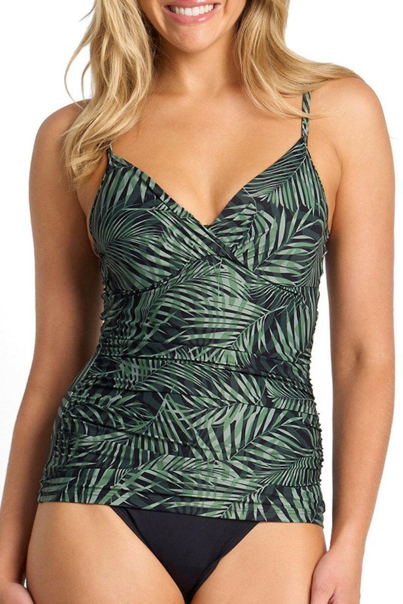 Sunseeker Lombok Soft Twist Ruched Singlet - Black.