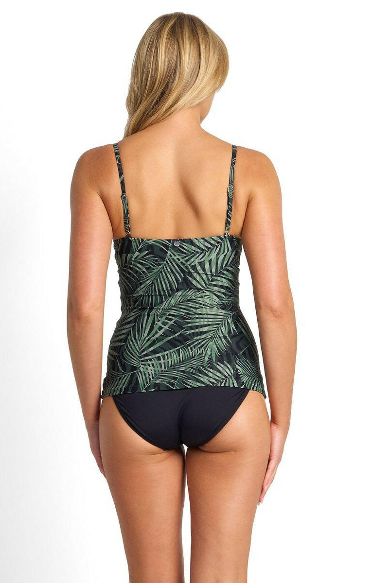 Sunseeker Lombok Soft Twist Ruched Singlet - Black.