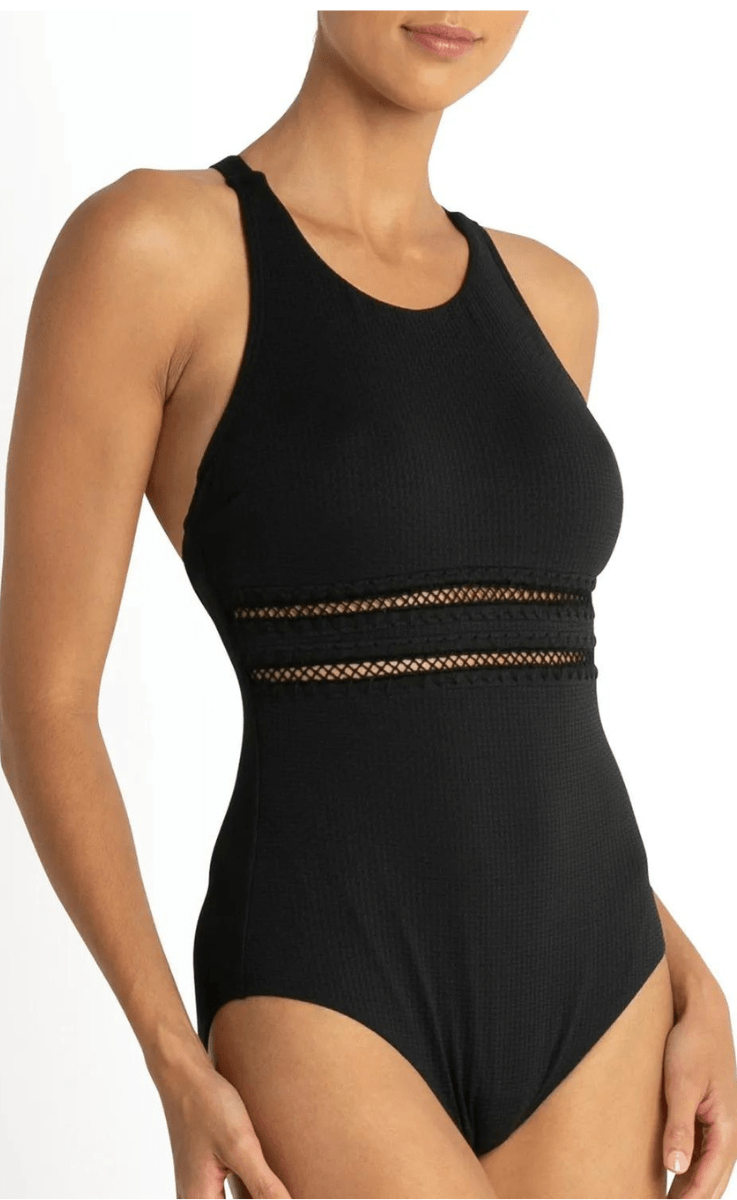 Sunseeker Coachella Cross Back Mastectomy One Piece Black.