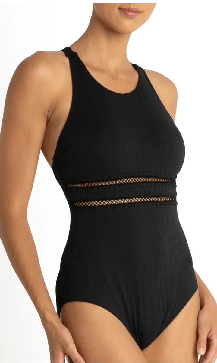 Sunseeker Coachella Cross Back Mastectomy One Piece Black.