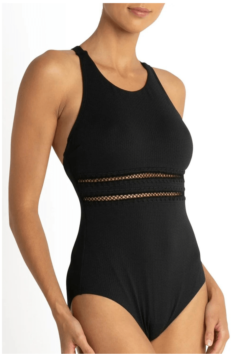 Sunseeker Coachella Cross Back Mastectomy One Piece Black.