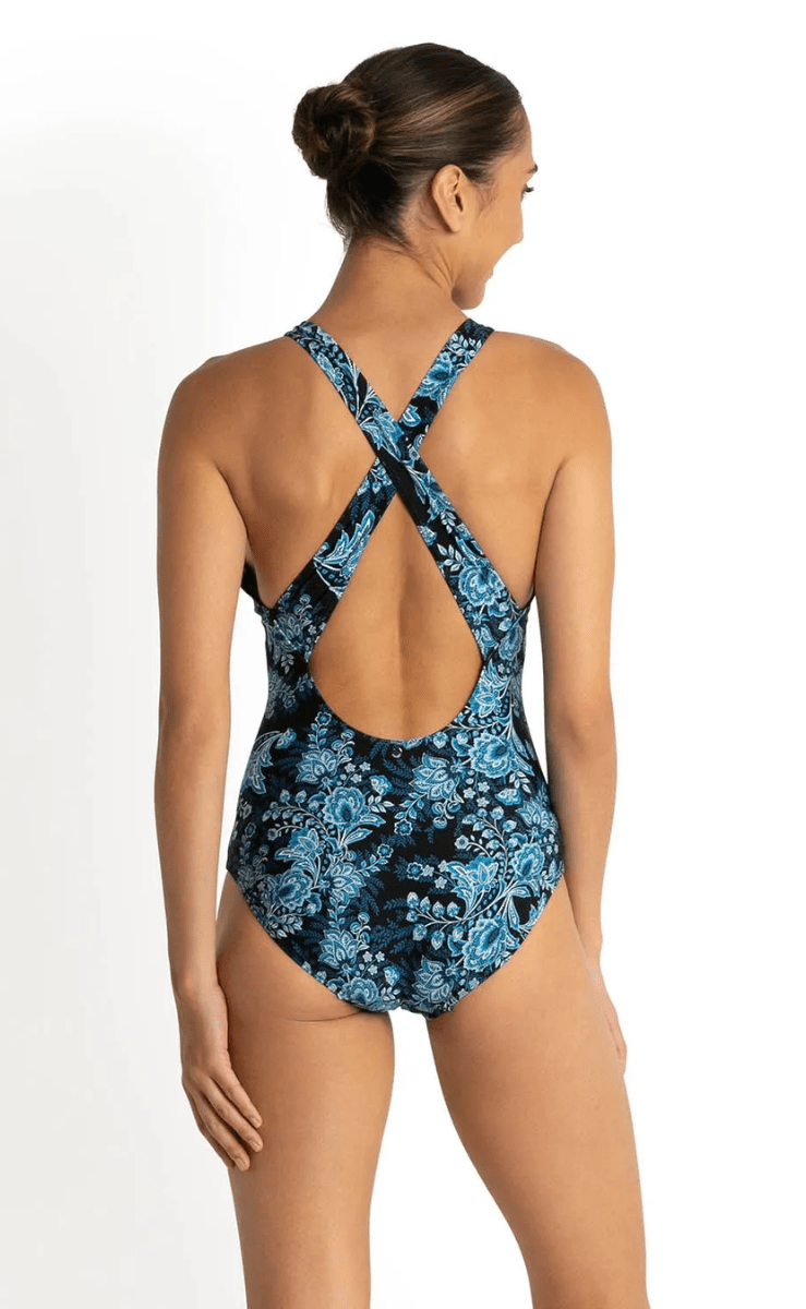 Sunseeker Alaska Cross Back Mastectomy One Piece Black.