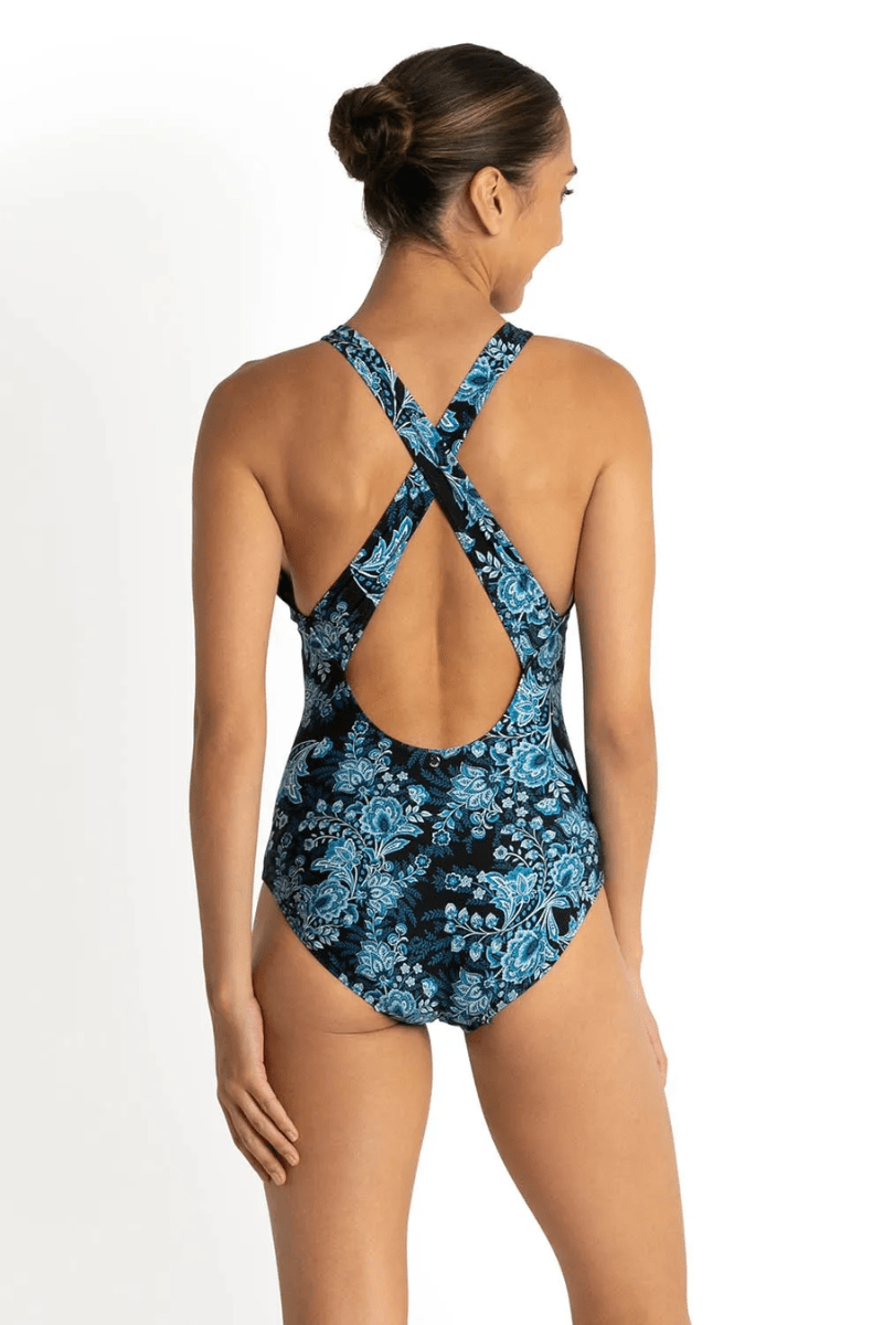 Sunseeker Alaska Cross Back Mastectomy One Piece Black.