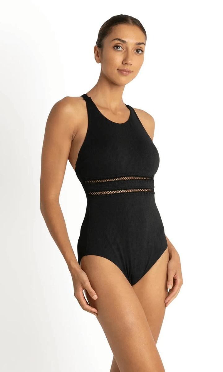 Sunseeker Coachella Cross Back Mastectomy One Piece Black.