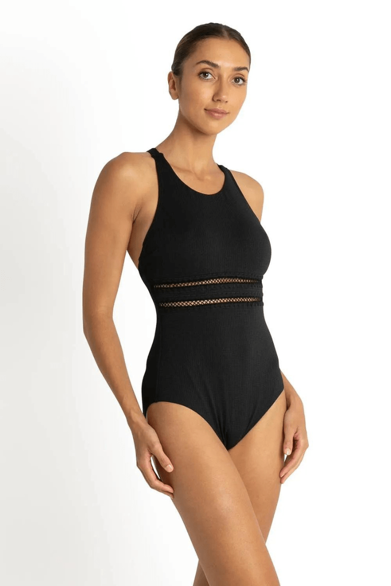 Sunseeker Coachella Cross Back Mastectomy One Piece Black.