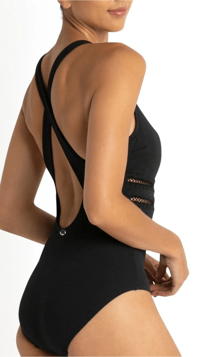 Sunseeker Coachella Cross Back Mastectomy One Piece Black.