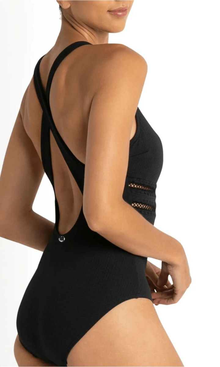 Sunseeker Coachella Cross Back Mastectomy One Piece Black.
