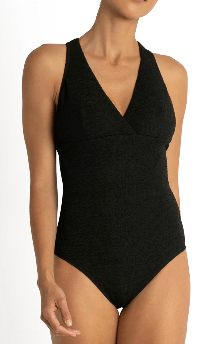 Sunseeker Wave Cross Strap One Piece - Black.